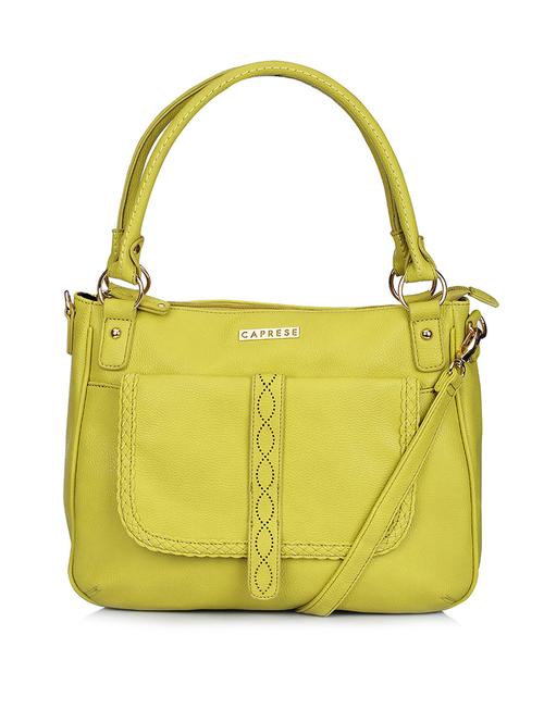 Textured lemon yellow leatherette handbag - 11466891 - Very Small Image - 1
