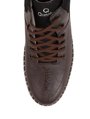 brown synthetic low ankle boots - 11468152 - Standard Image - 3