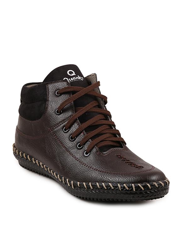 brown synthetic low ankle boots - 11468152 - Zoom Image - 1