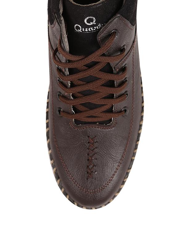 brown synthetic low ankle boots - 11468152 - Zoom Image - 3