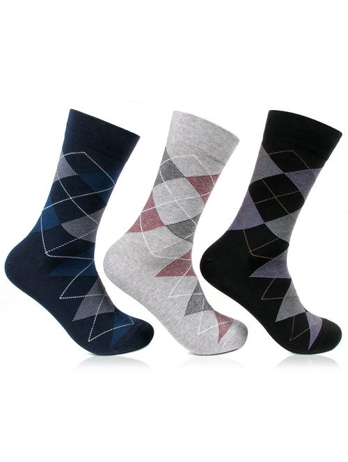 multi colored cotton sock sock set of 3 - 11476043 - Standard Image - 1