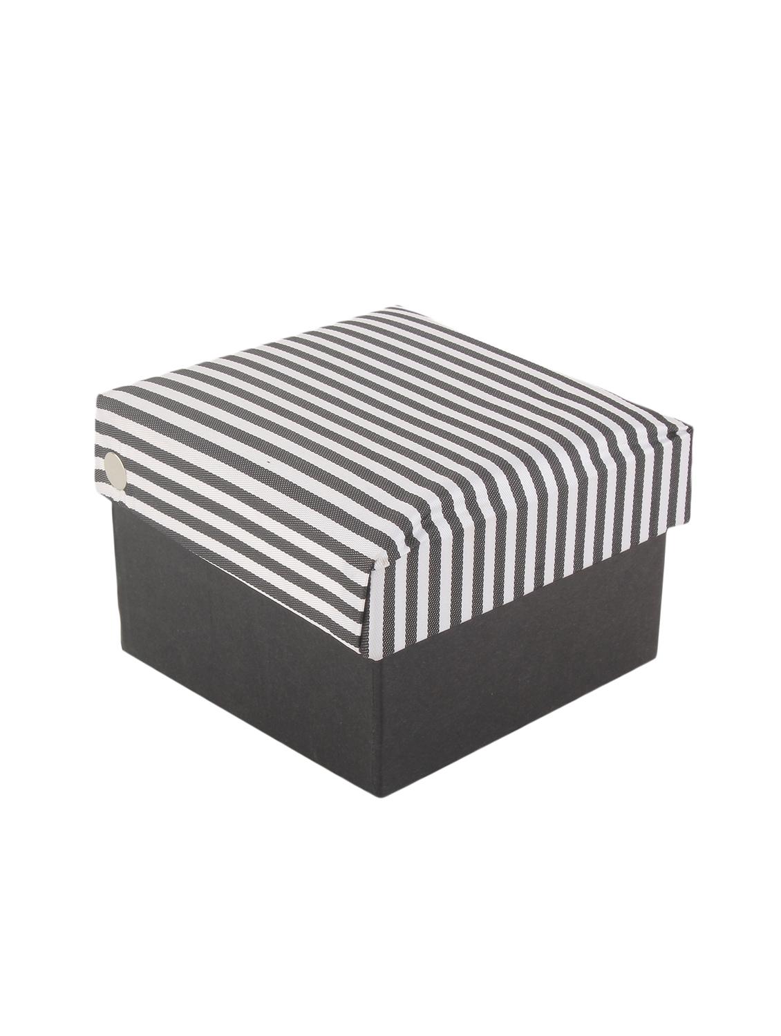 white-black microfiber tie, handkerchief & cufflinks (set of 3) - 11476305 - Zoom Image - 3