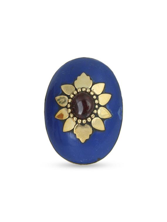 dark blue brass hand ring - 11478049 - Zoom Image - 1