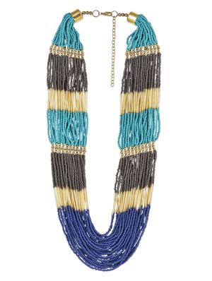multicolor beads metallic necklace - 1147936 - Standard Image - 2