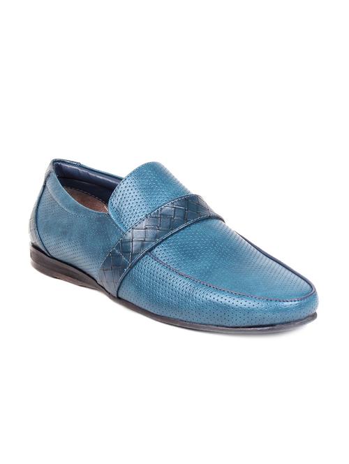 blue leatherette loafers - 11494033 - Very Small Image - 1