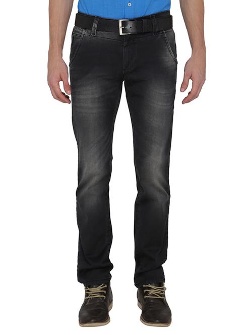 black cotton washed jeans - 11494504 - Very Small Image - 1
