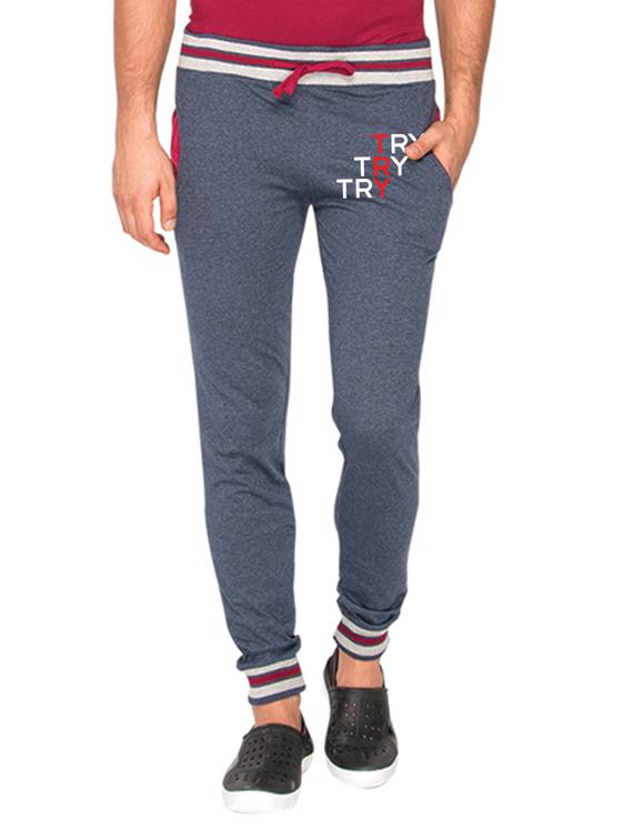 blue printed jogger - 11497125 - Zoom Image - 1