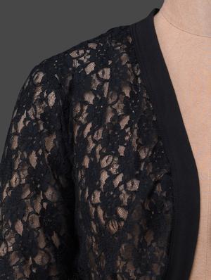 solid black lace shrug - 1150088 - Standard Image - 4