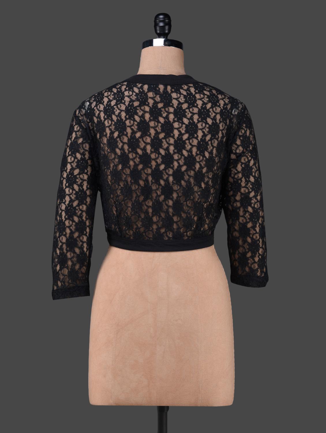 solid black lace shrug - 1150088 - Zoom Image - 3