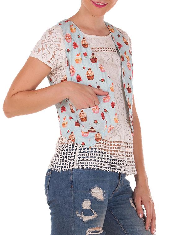 multi colored cotton summer jacket - 11507848 - Zoom Image - 2