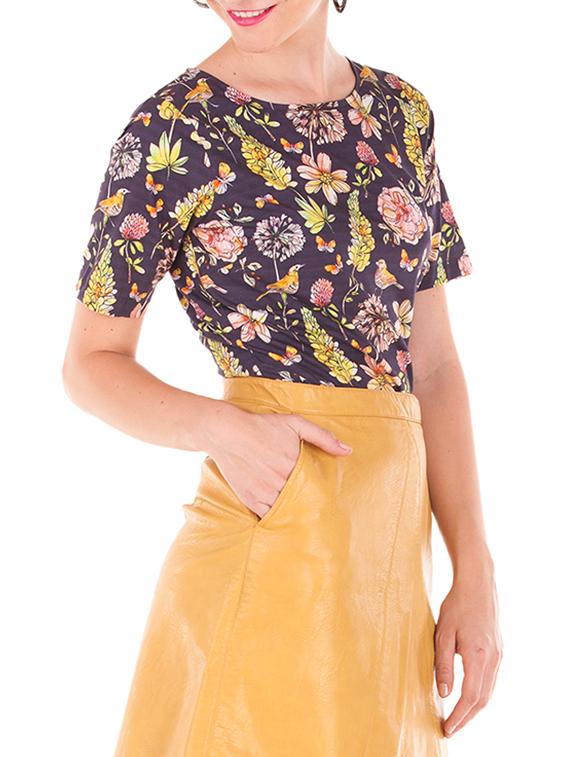 purple printed cotton top - 11507893 - Zoom Image - 2