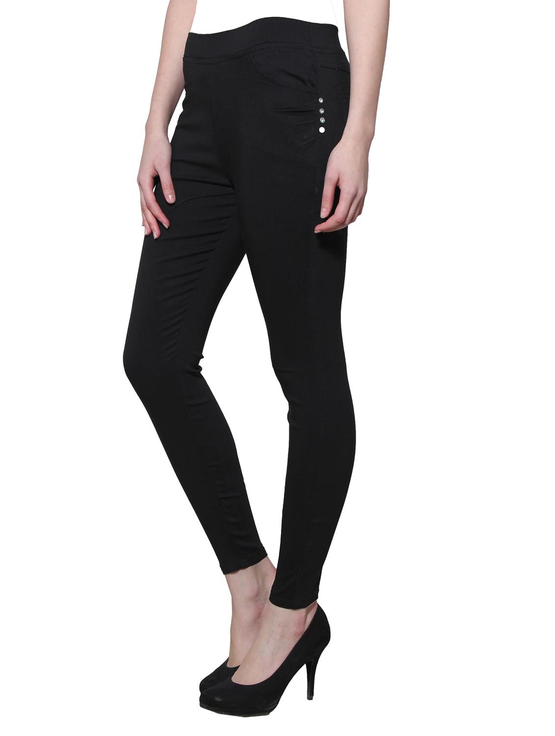 black nylon jeggings - 11508337 - Zoom Image - 2