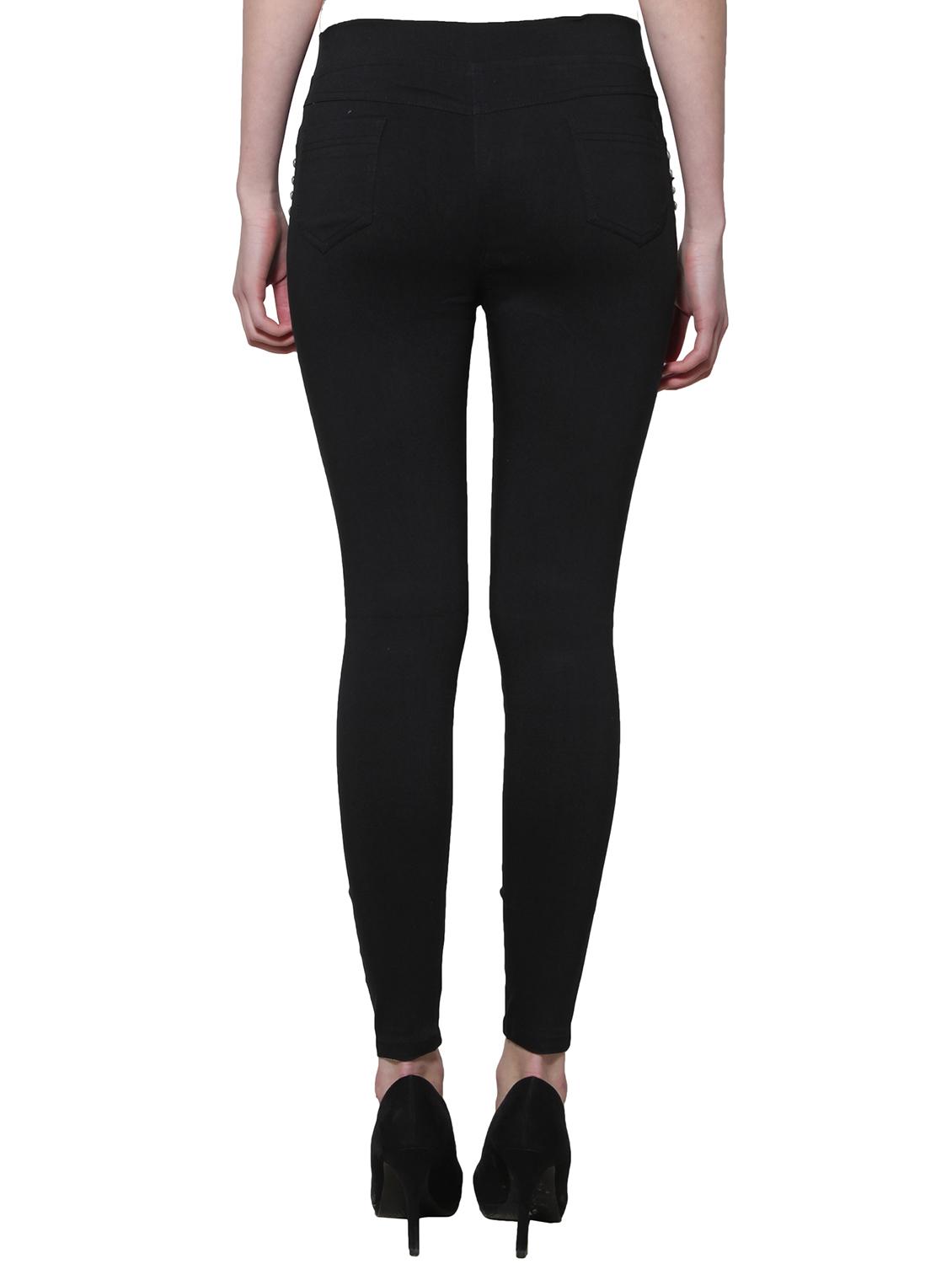 black nylon jeggings - 11508337 - Zoom Image - 3