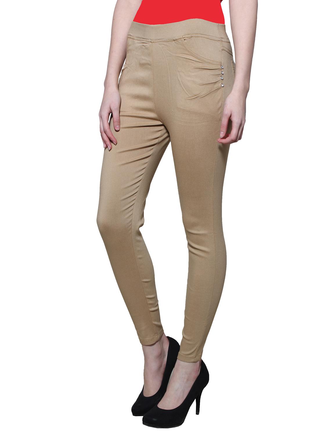 brown nylon jeggings - 11508346 - Zoom Image - 2