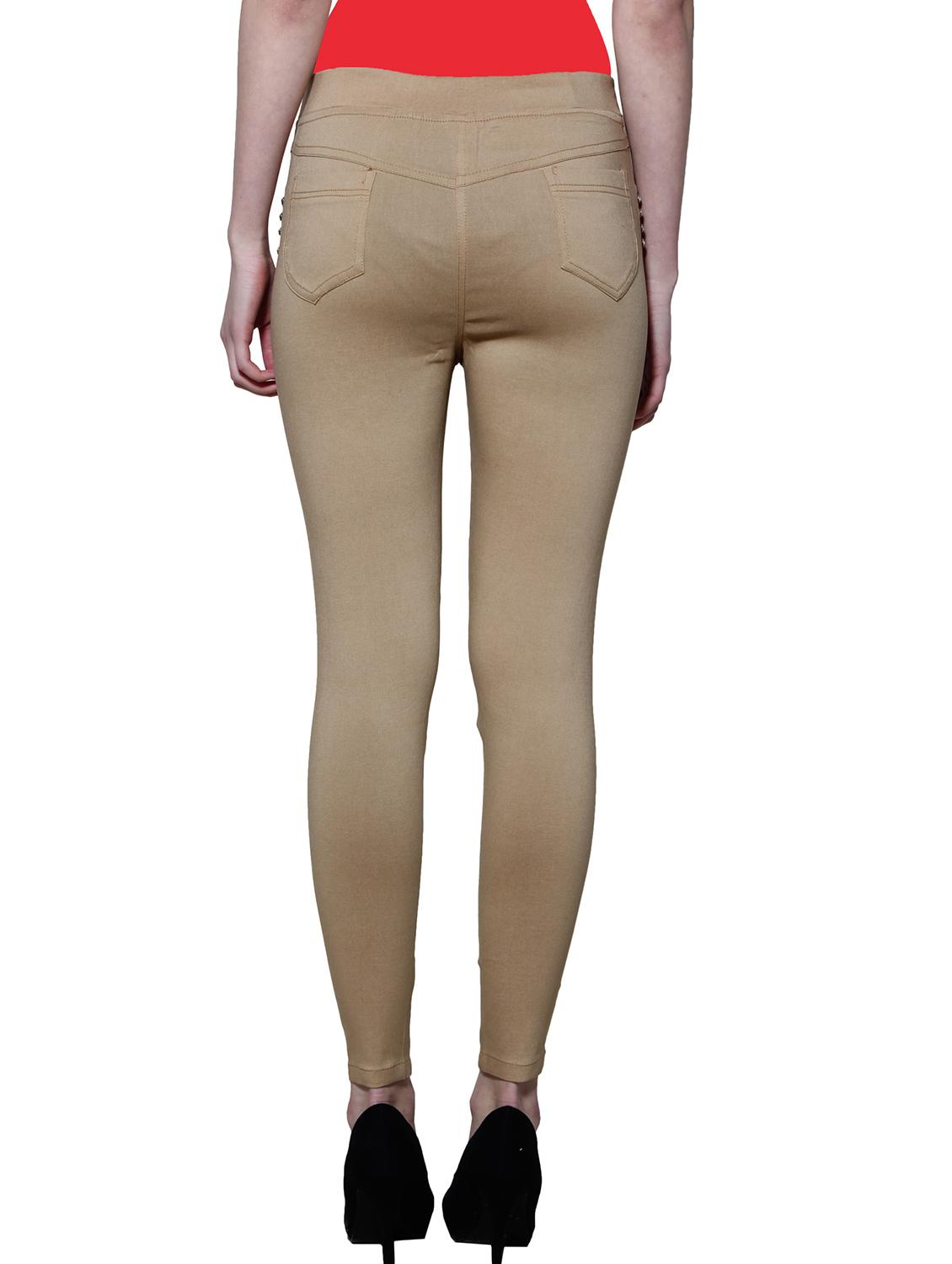 brown nylon jeggings - 11508346 - Zoom Image - 3