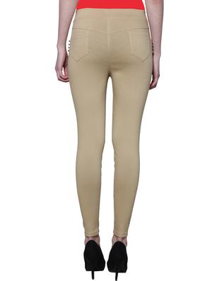 beige nylon jeggings - 11508347 - Standard Image - 3