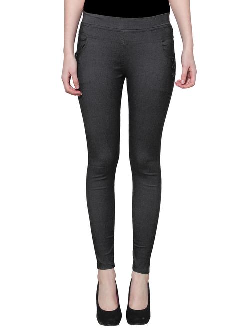 grey nylon jegging - 11508352 - Standard Image - 1