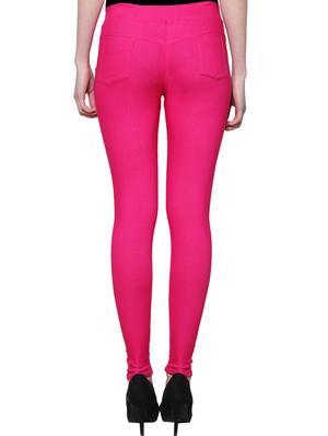 pink nylon jeggings - 11508355 - Standard Image - 3