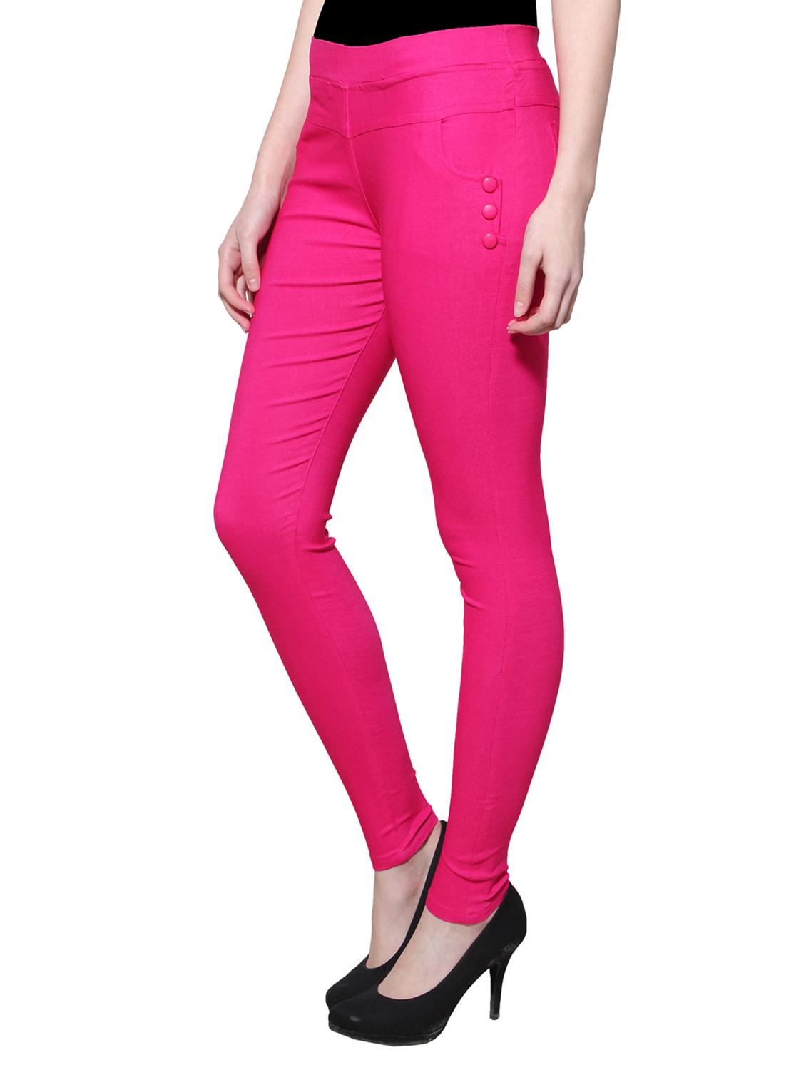 pink nylon jeggings - 11508355 - Zoom Image - 2