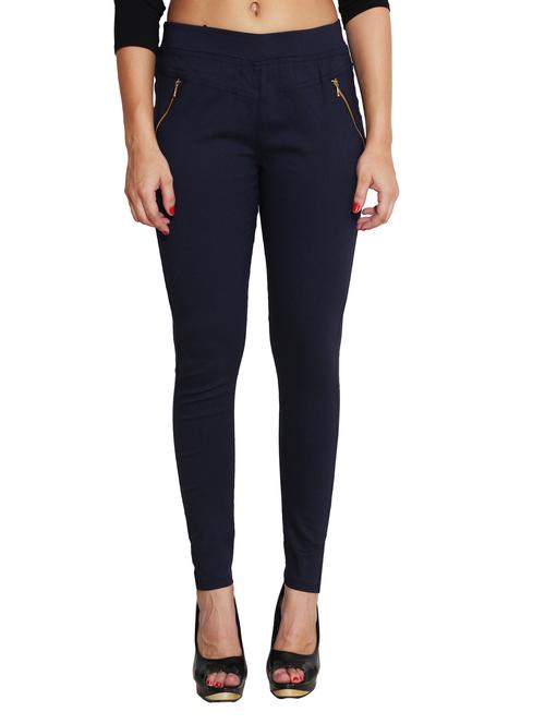 navy blue nylon jeggings - 11508373 - Standard Image - 1