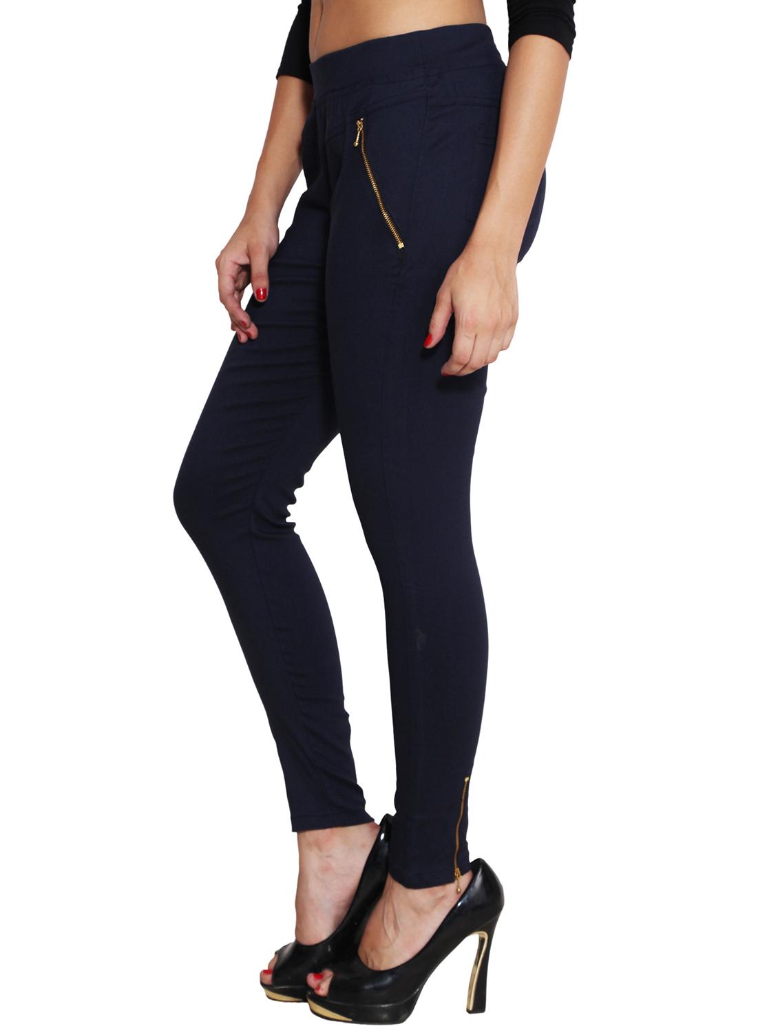 navy blue nylon jeggings - 11508373 - Zoom Image - 2