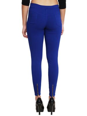 blue polyester jegging - 11508374 - Standard Image - 3