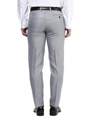 Slim Fit Grey Formal Trousers - 11509376 - Standard Image - 3
