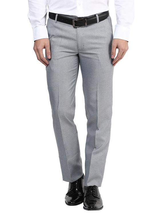 Slim Fit Grey Formal Trousers - 11509376 - Zoom Image - 1