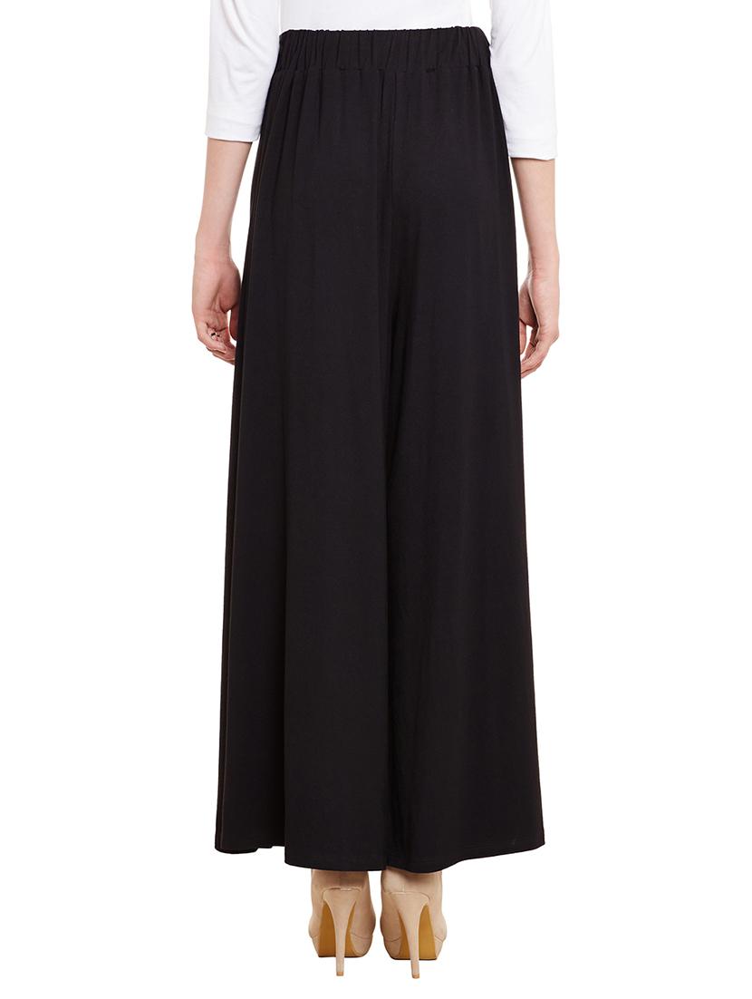 black viscose palazzos - 11511027 - Zoom Image - 3