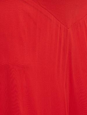 red viscose palazzos - 11511030 - Standard Image - 4