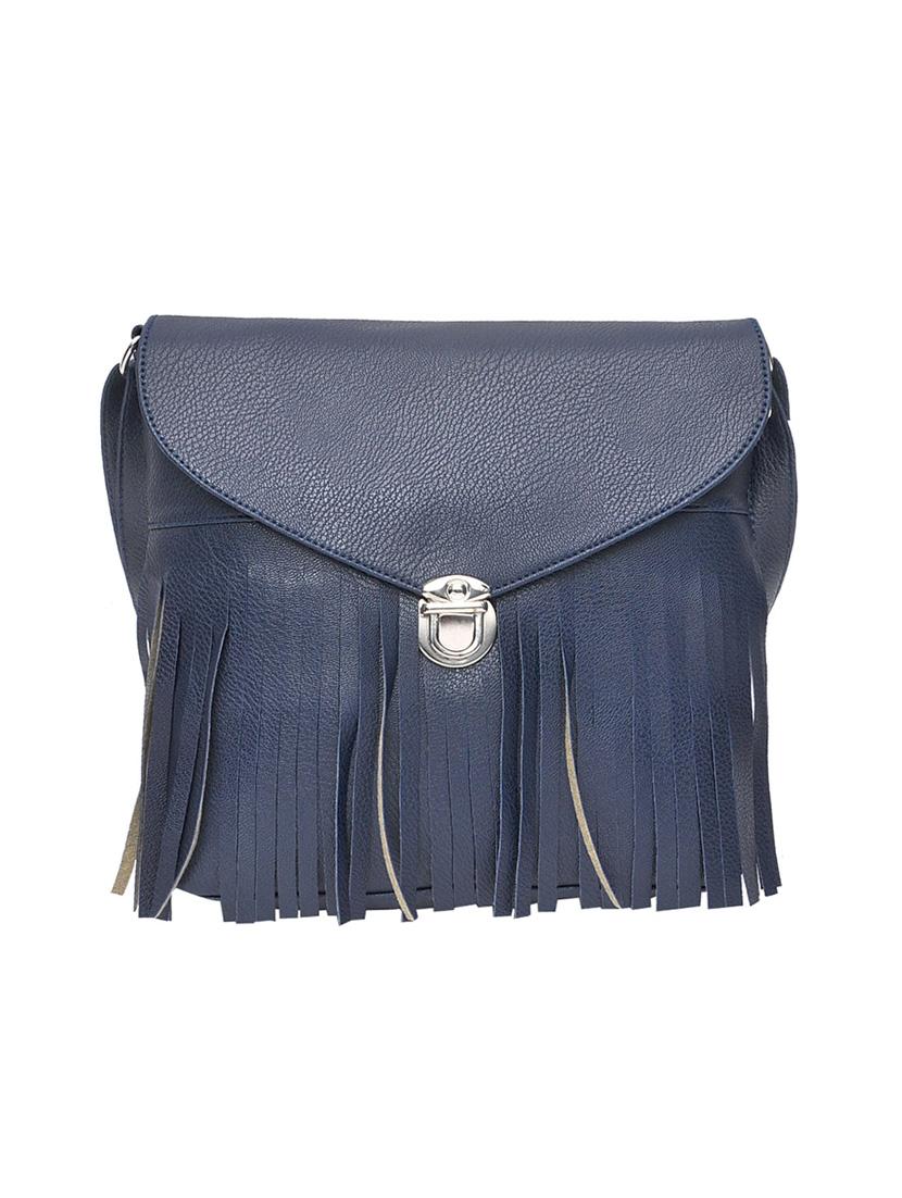 blue leatherette sling bag - 11512569 - Zoom Image - 1
