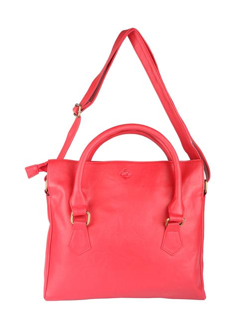solid red leatherette handbag - 11512616 - Standard Image - 1