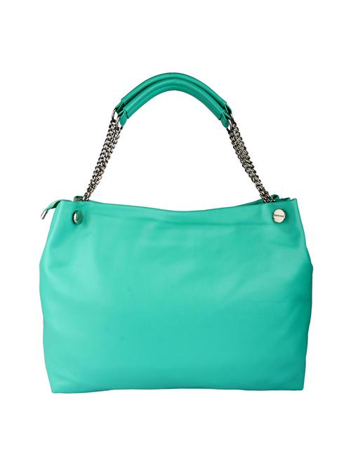 solid green leatherette handbag - 11512622 - Standard Image - 1