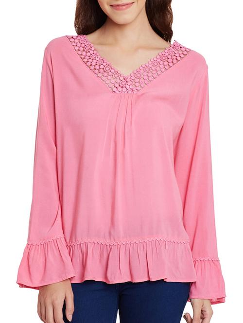 pink viscose regular top - 11513504 - Very Small Image - 1