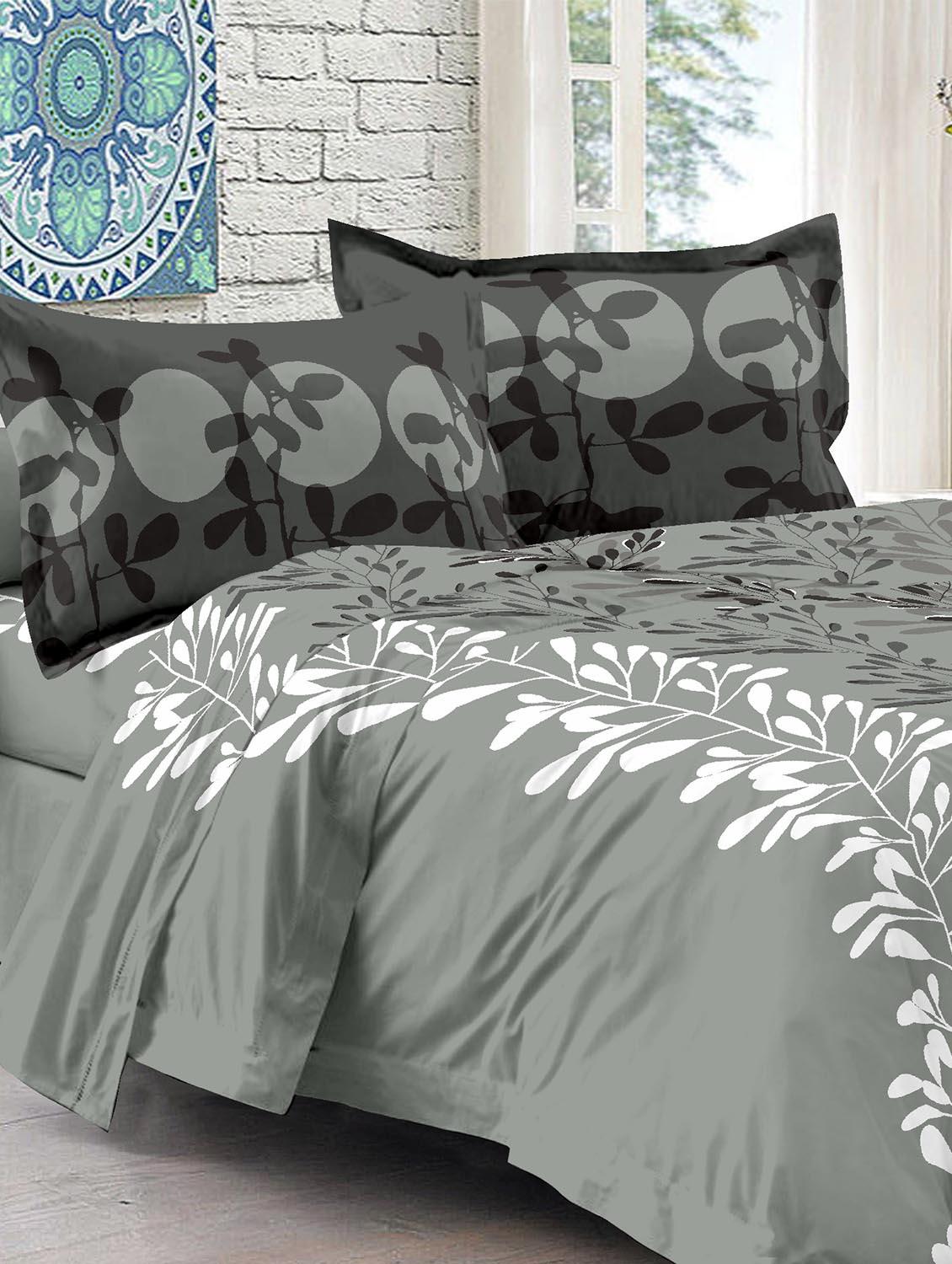 Grey cotton bed sheet set - 11519096 - Zoom Image - 1