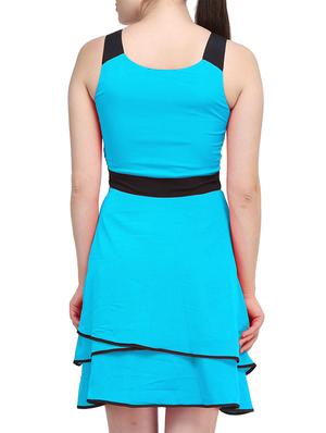 contrast detail layered a-line dress - 11519434 - Standard Image - 3