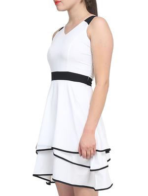 contrast detail layered dress - 11519437 - Standard Image - 2