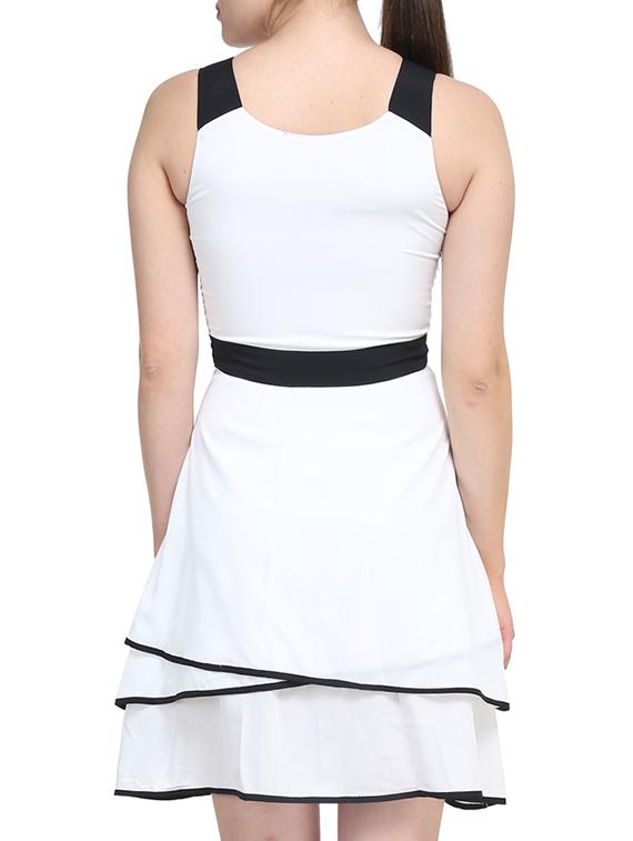contrast detail layered dress - 11519437 - Zoom Image - 3