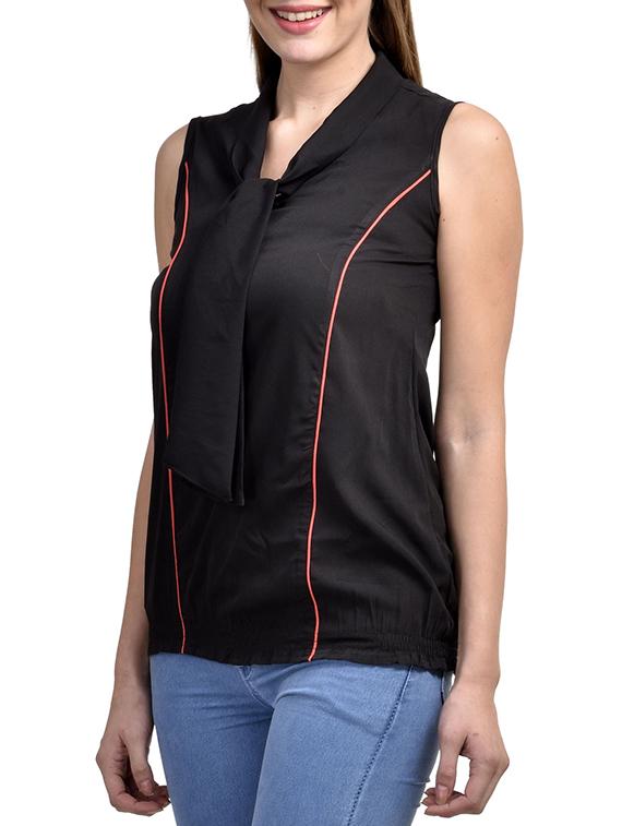tie knot blouson top - 11519516 - Zoom Image - 2