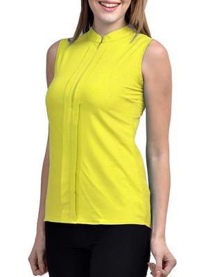 zip up front placket detail top - 11519526 - Standard Image - 2