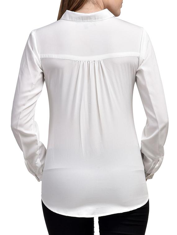 lace detail long sleeved shirt - 11519919 - Zoom Image - 3