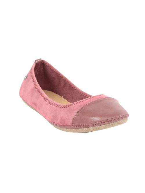 pink suede ballerinas - 11528189 - Standard Image - 1