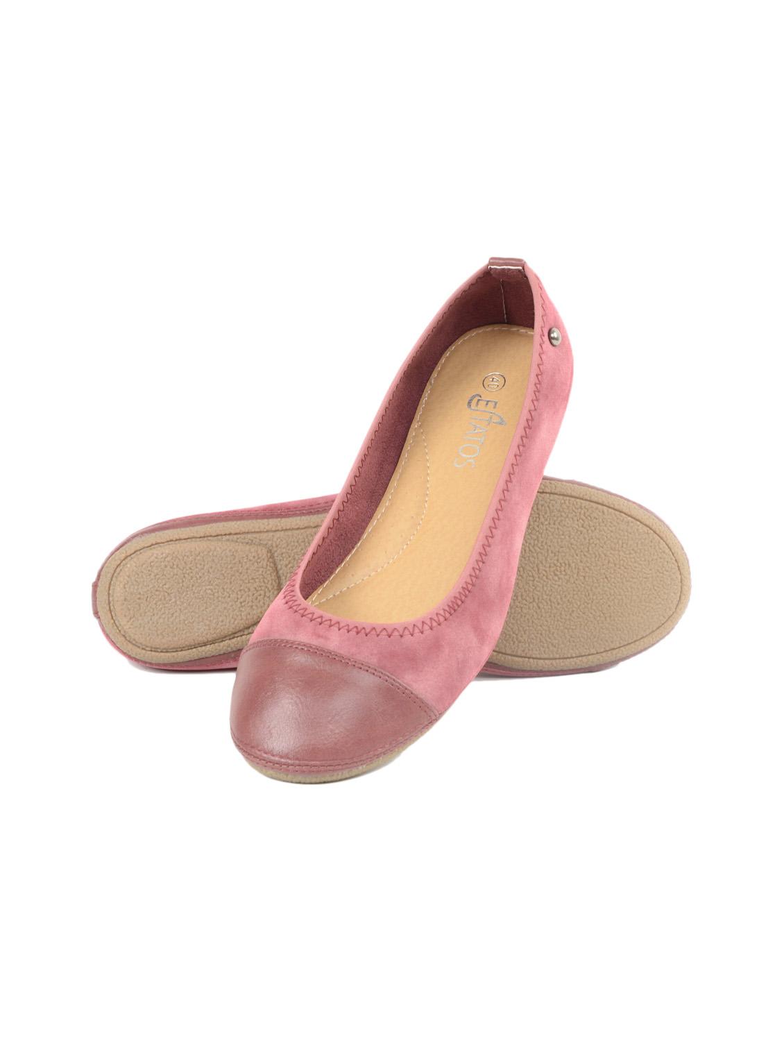 pink suede ballerinas - 11528189 - Zoom Image - 2