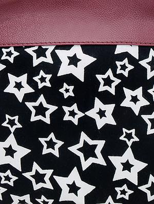 monochrome stars printed handbag - 1152993 - Standard Image - 4