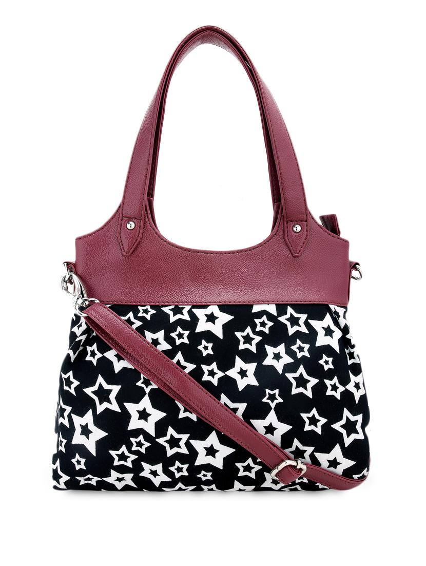 monochrome stars printed handbag - 1152993 - Zoom Image - 6