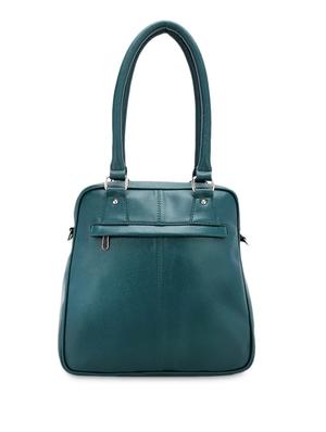 green solid leatherette handbag - 1152994 - Standard Image - 2