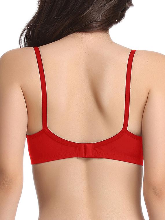 bow patch solid bra - 11533425 - Zoom Image - 3