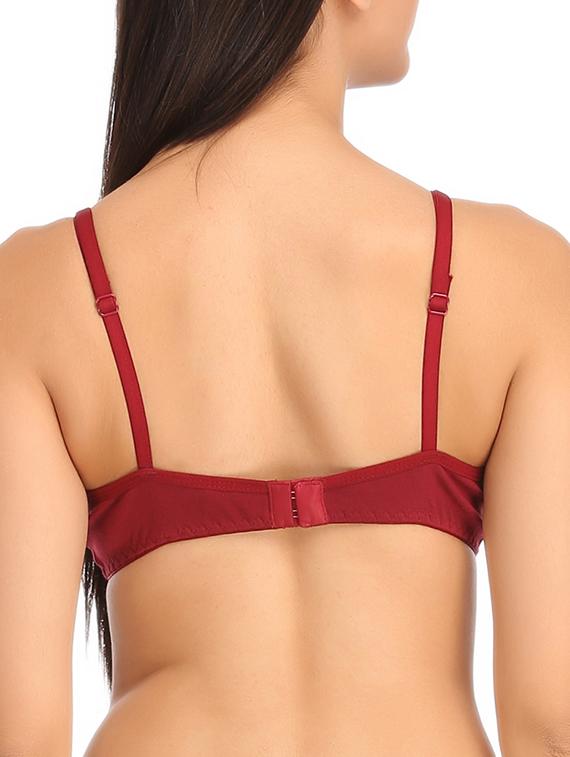 bow patch solid bra - 11533456 - Zoom Image - 3