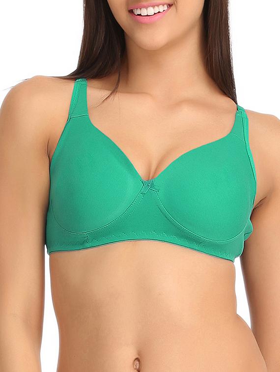 green cotton regular bra - 11533457 - Zoom Image - 1