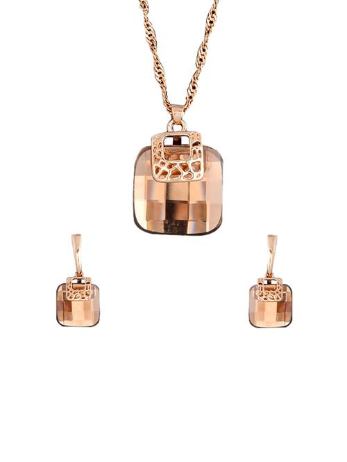 crystal square pendant set - 11535966 - Standard Image - 1